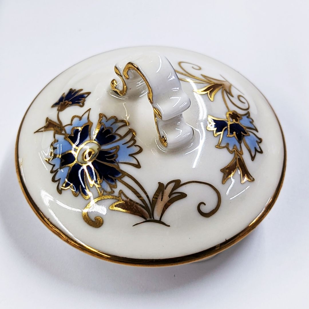 【美品】Zsolnay ジョルナイ 花瓶 金彩装飾 ハンガリー製 アンティーク調 ジョルナイ】コーンフラワーモカポット – ESSENCIA