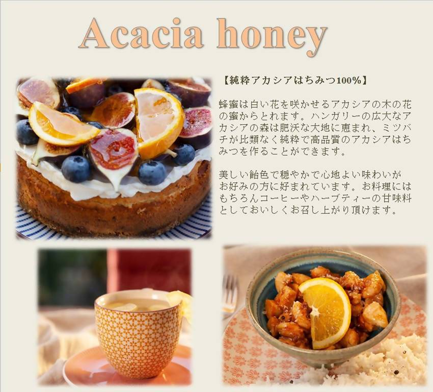 ハンガリーアカシアはちみつ500g 3個入
